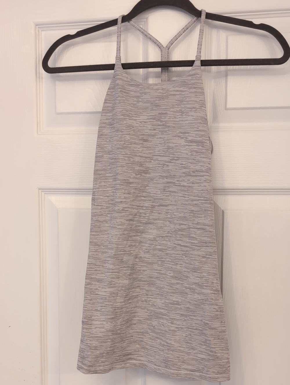lululemon athletica Light Heather Gray Strappy Tank Top